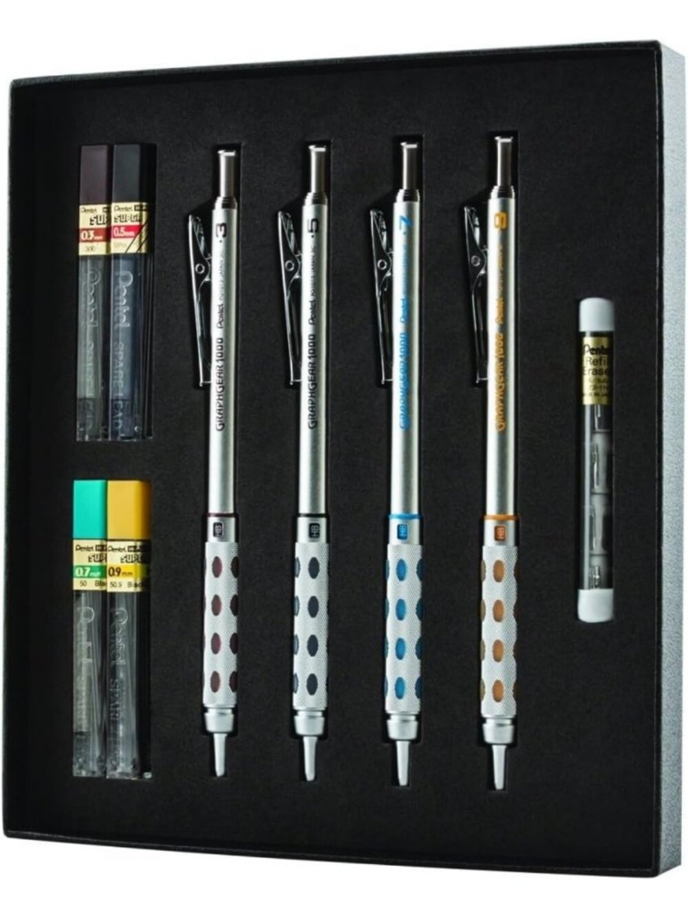 Premium Mechanical Pencil Gift Set with Refill Leads & Erasers - Perfect for